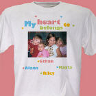 My Heart Personalized Photo T-Shirt